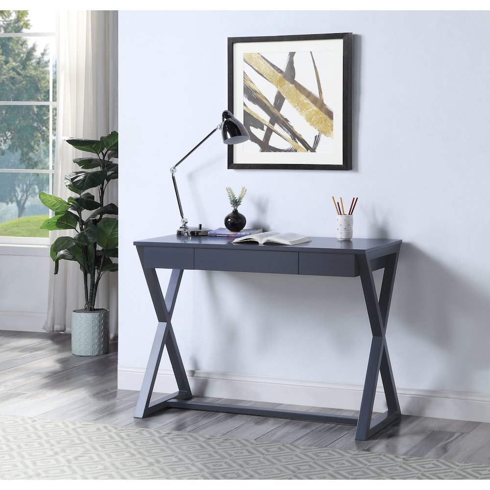 Nalo Writing Desk(Same AC00920) Charcoal. Picture 5