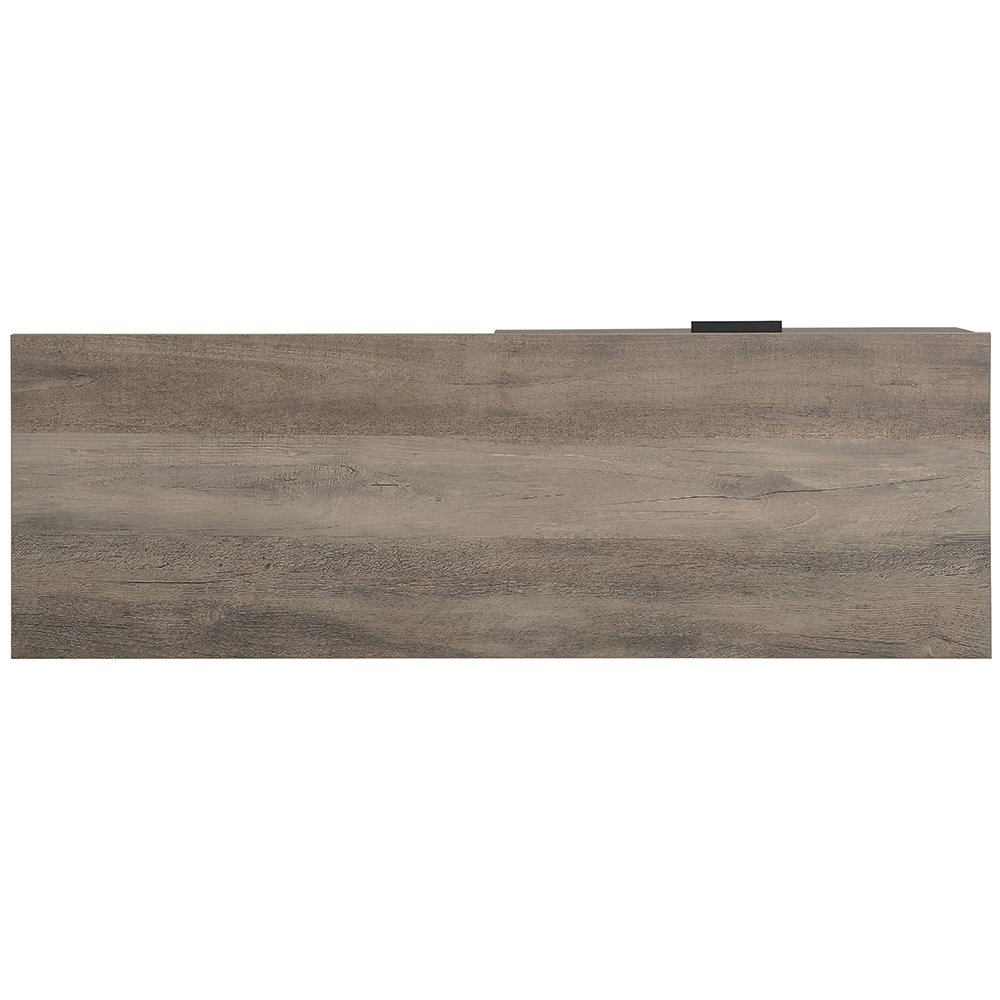 Galeno Writing Desk Rustic Oak & Black. Picture 4
