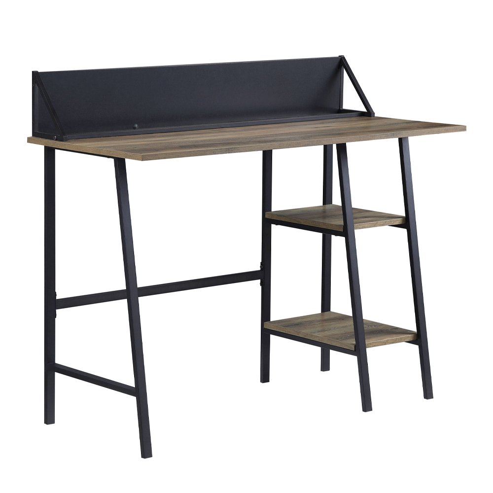Garima Writing Desk Rustic Oak & Black. Picture 2