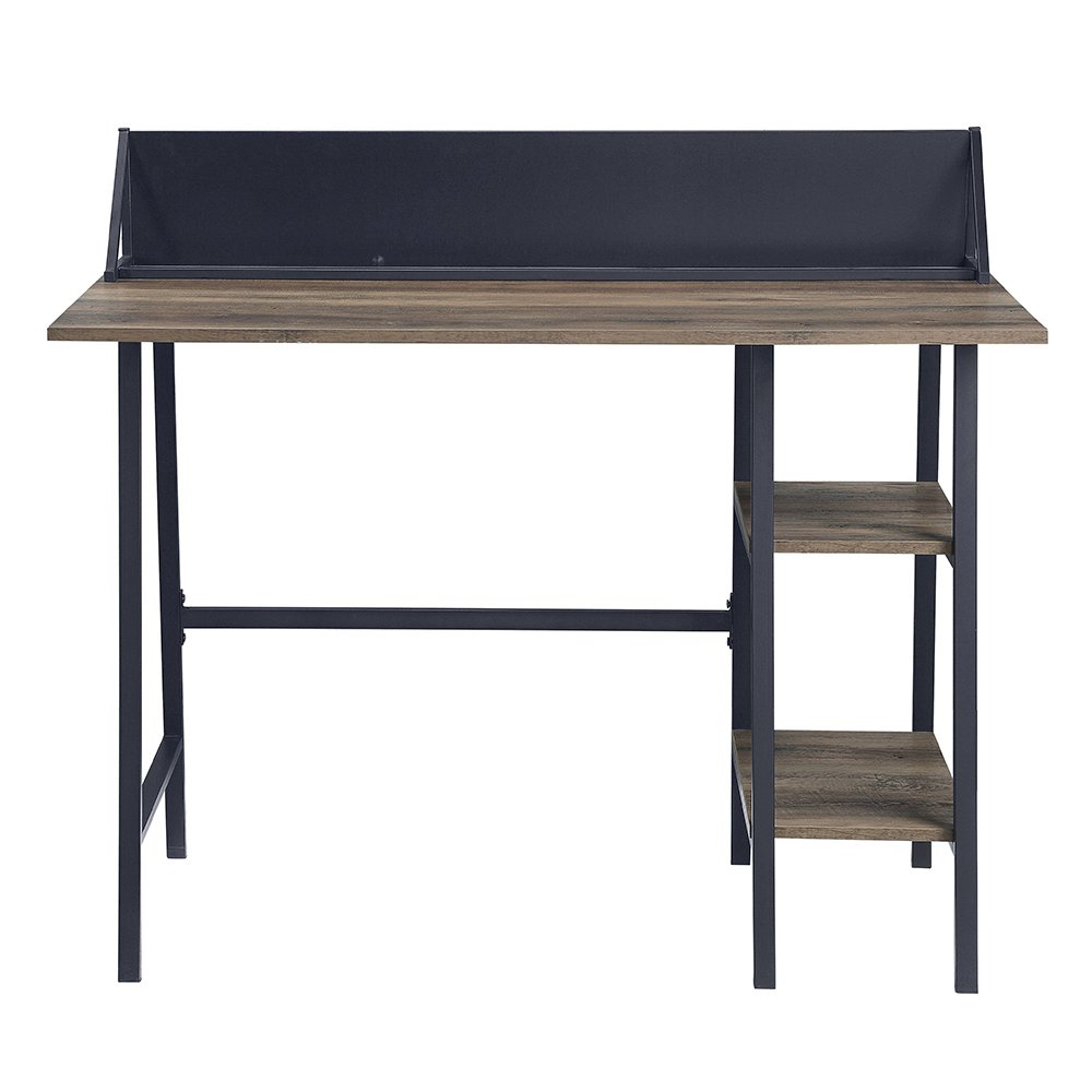 Garima Writing Desk Rustic Oak & Black. Picture 3