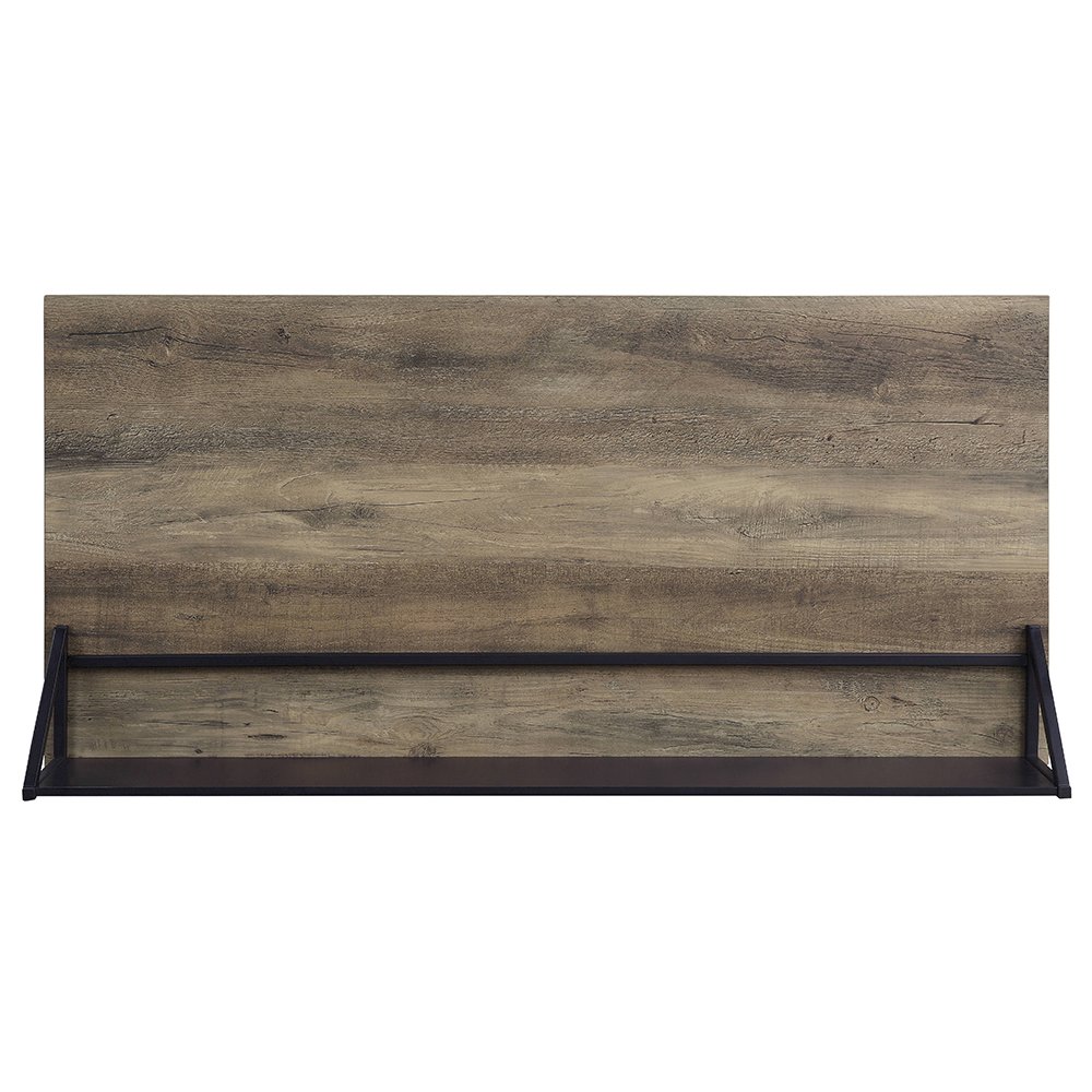 Garima Writing Desk Rustic Oak & Black. Picture 4