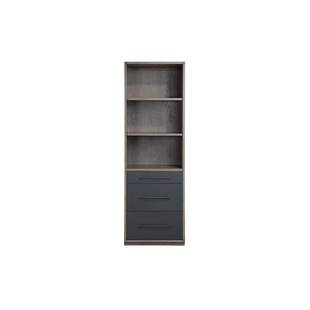 Estevon Bookcase Gray Oak. Picture 2