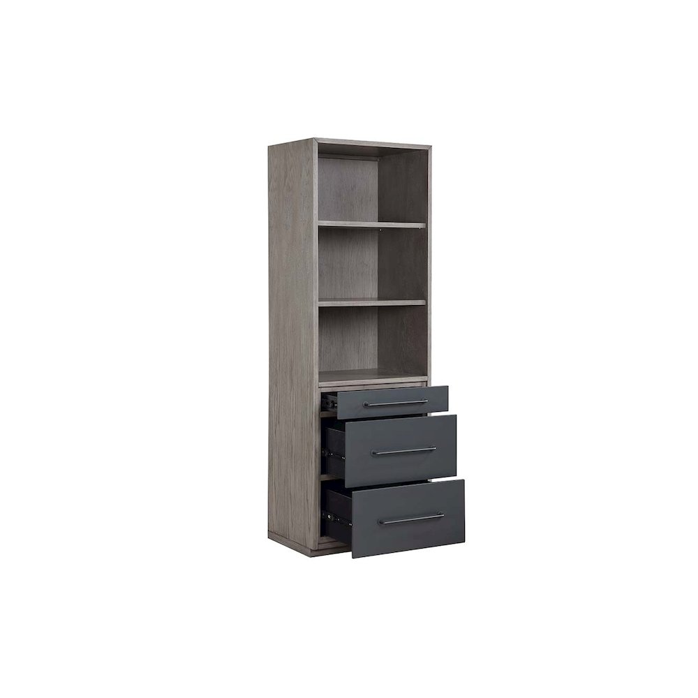 Estevon Bookcase Gray Oak. Picture 3