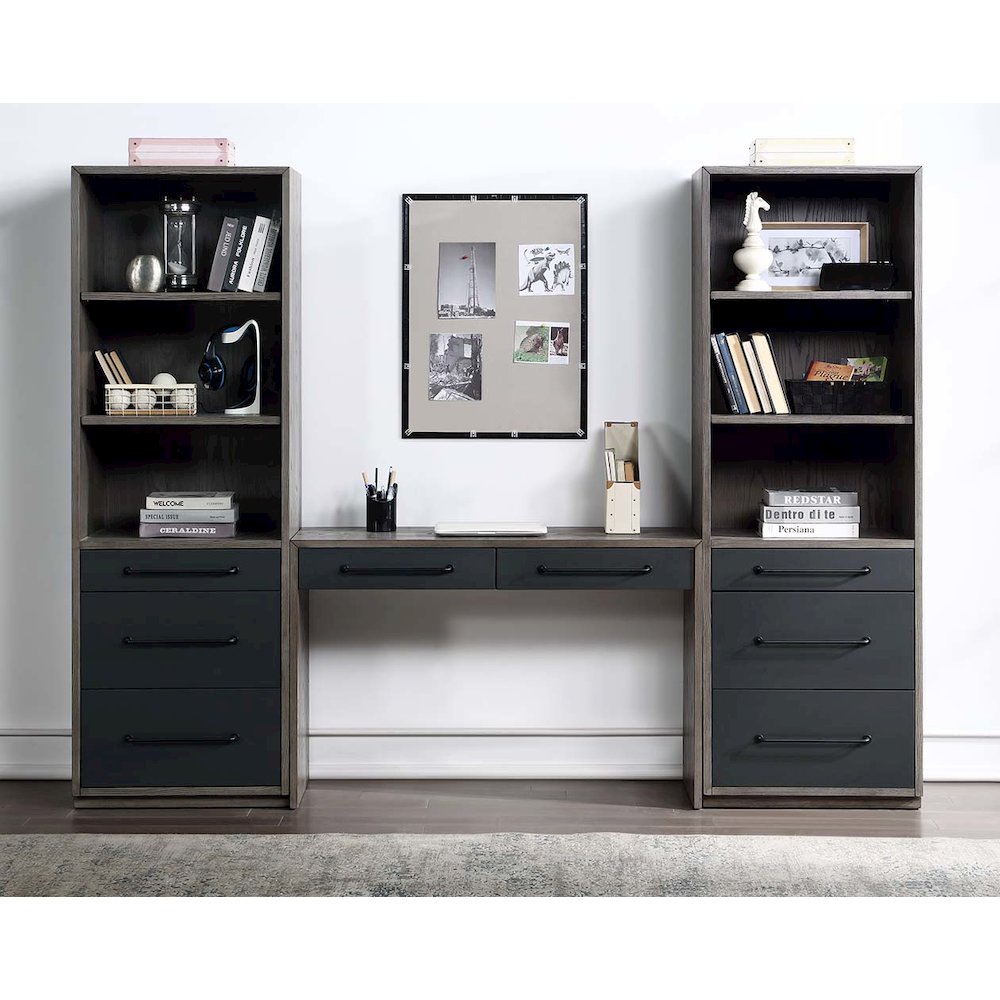 Estevon Bookcase Gray Oak. Picture 4