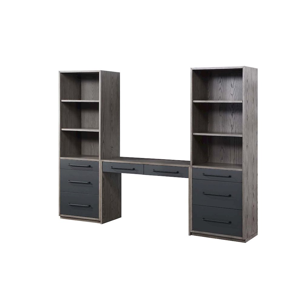 Estevon Bookcase Gray Oak. Picture 5
