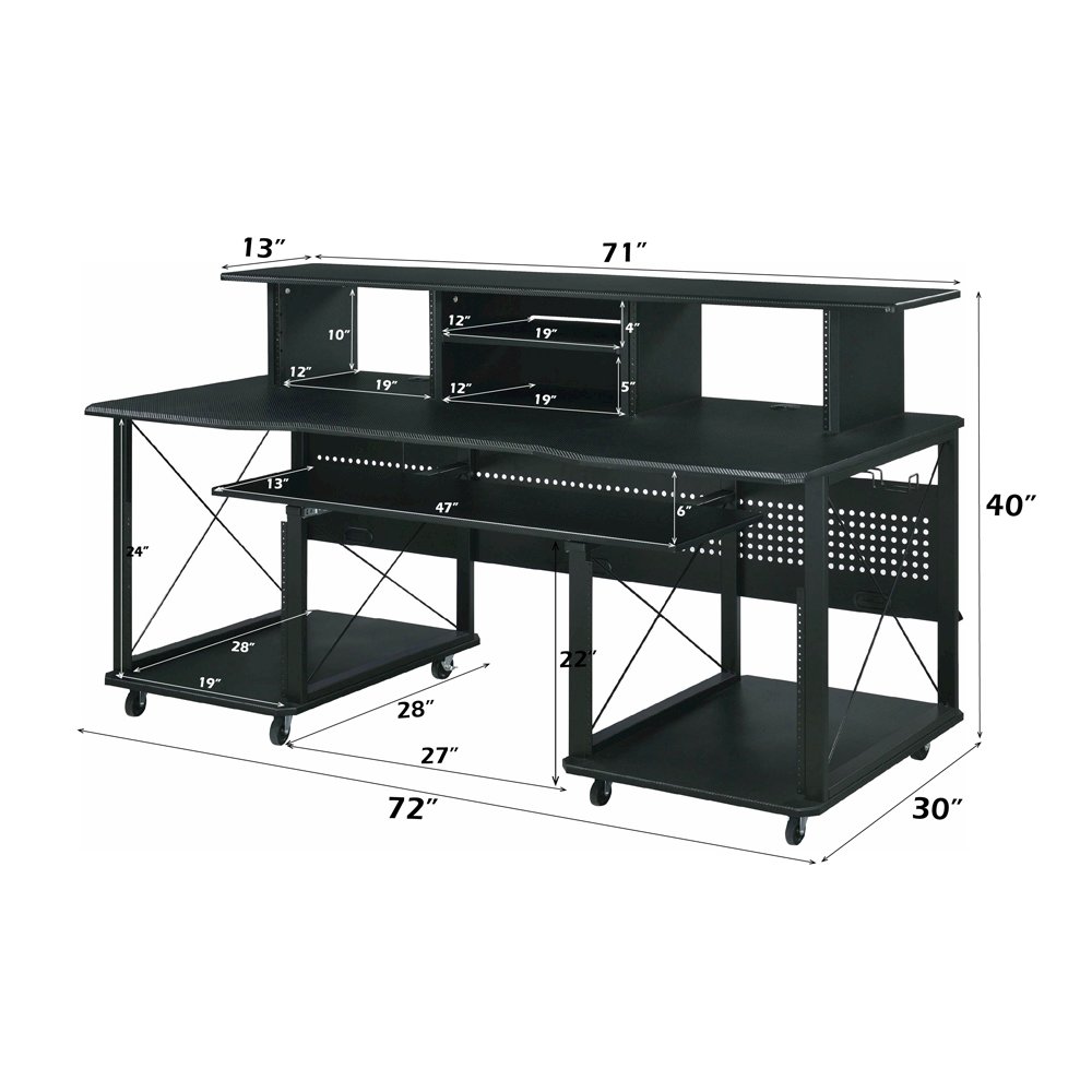 Megara Music Desk Black. Picture 7