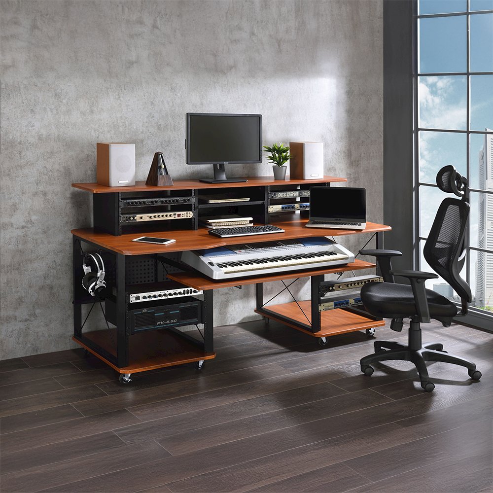 Megara Music Desk Cherry & Black. Picture 10