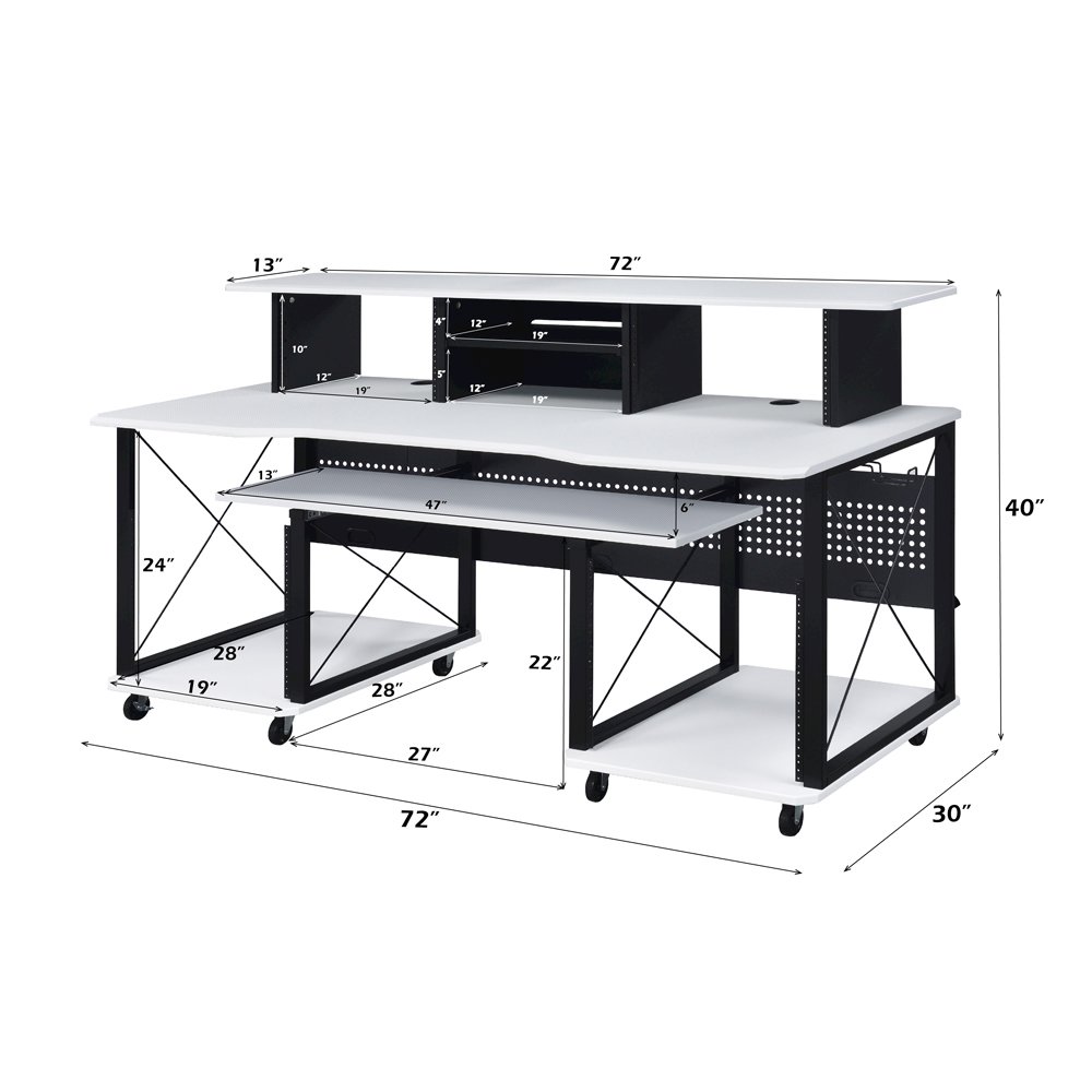 Megara Music Desk White & Black. Picture 10