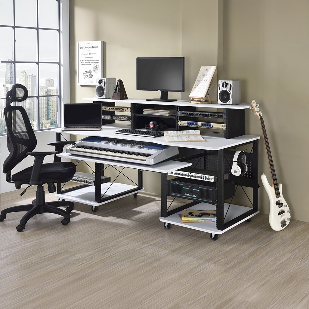 Megara Music Desk White & Black. Picture 9