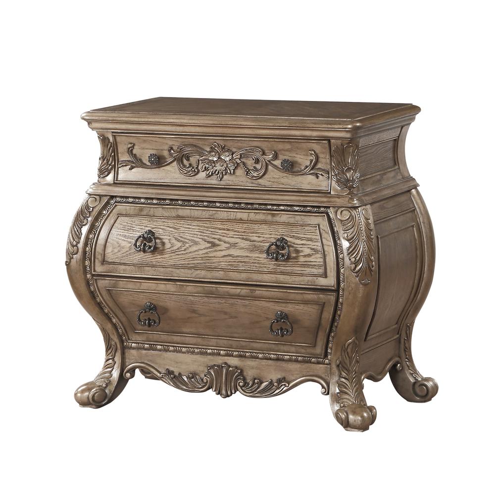 ACME Ragenardus Nightstand, Vintage Oak. Picture 1