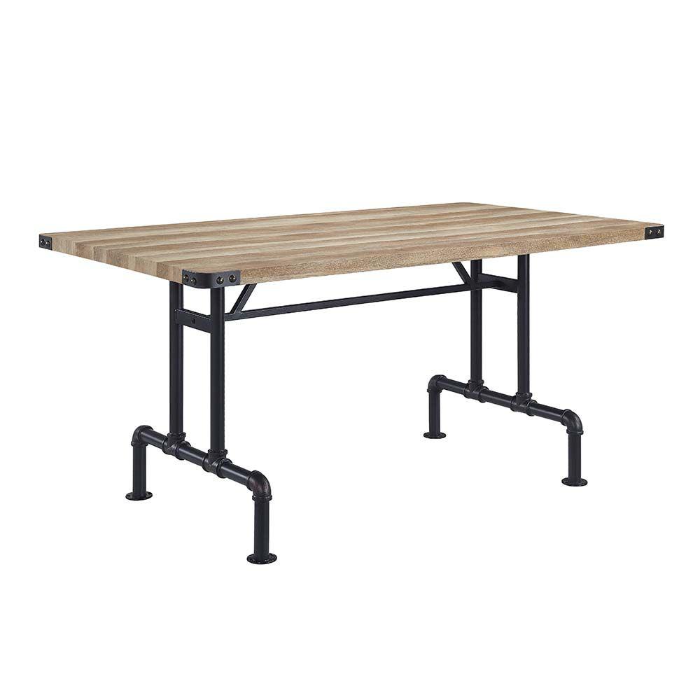 Edina Dining Table Oak & Sandy Black. Picture 1