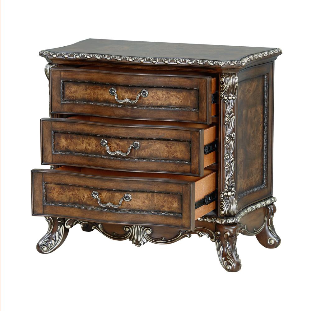 Devany Nightstand, Cherry Finish. Picture 4