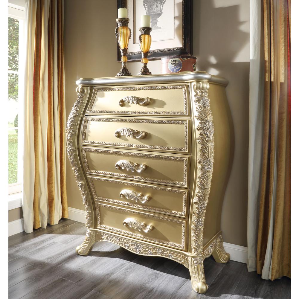 Cabriole Chest Gold. Picture 6