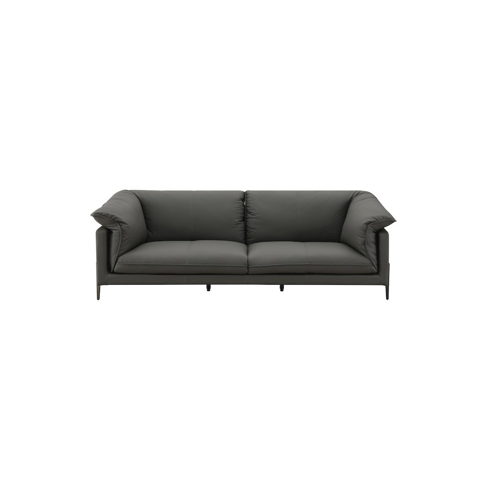 Tadi Sofa in Black Top Grain Leather. Picture 1