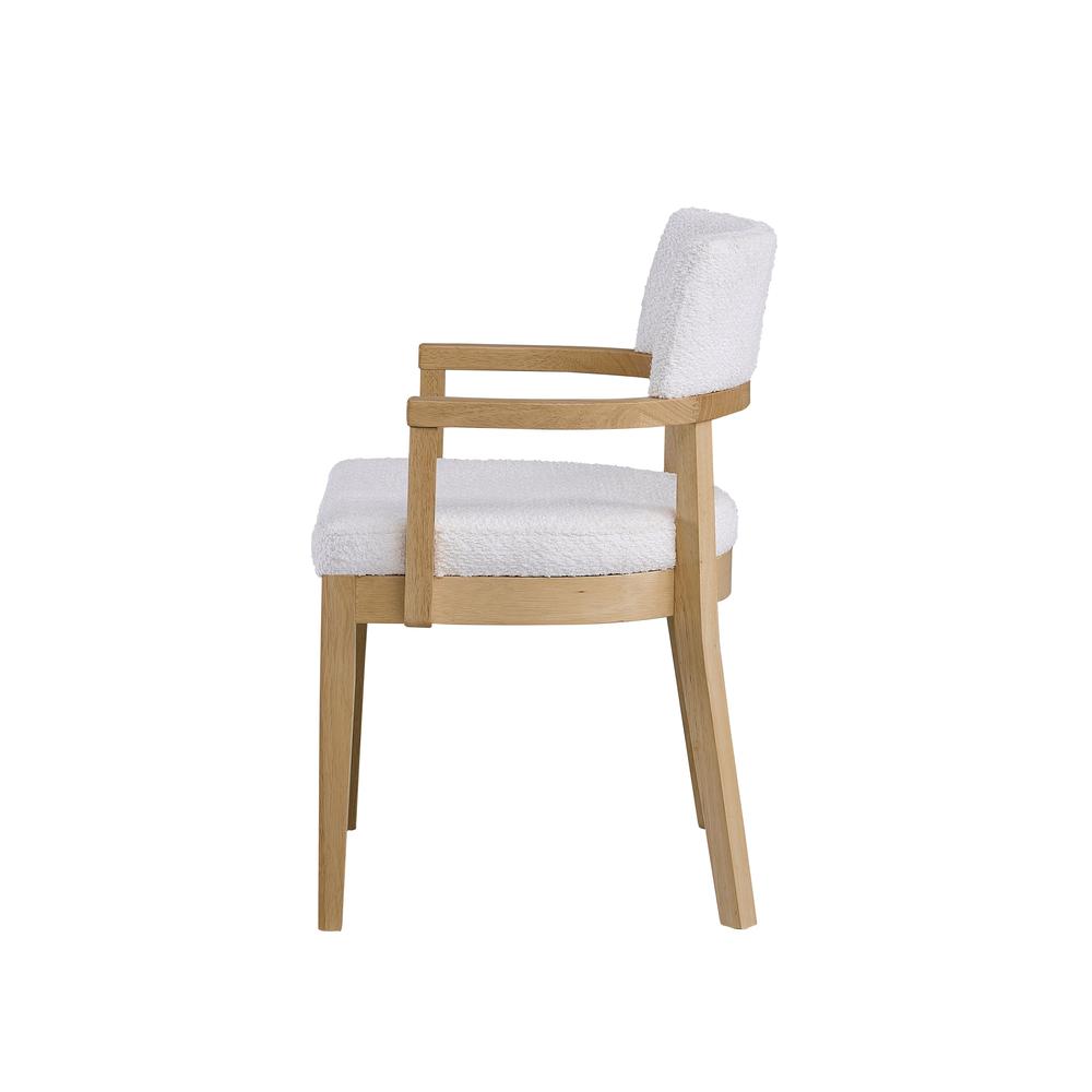 Kasem Side Chair(Set-2), Gorge Fabric & Oak Finish. Picture 3