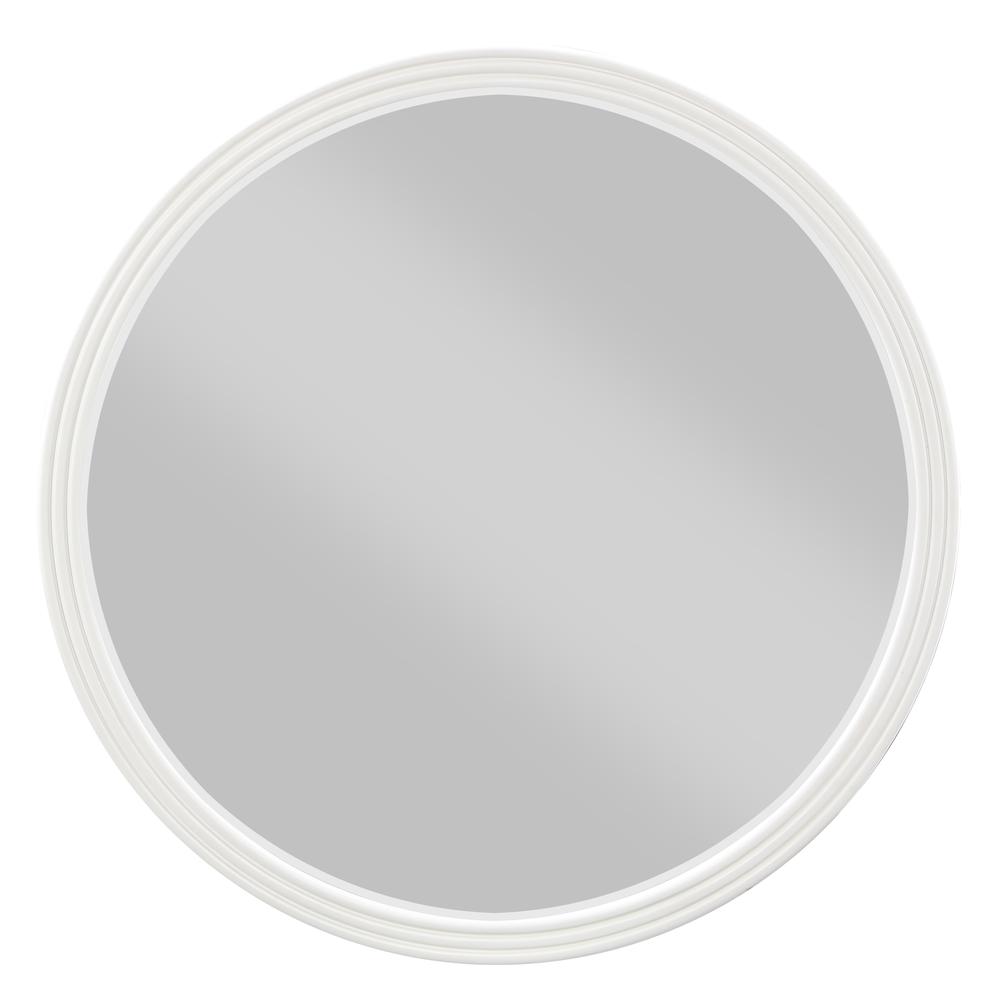 Carena Mirror White & Walnut. Picture 1