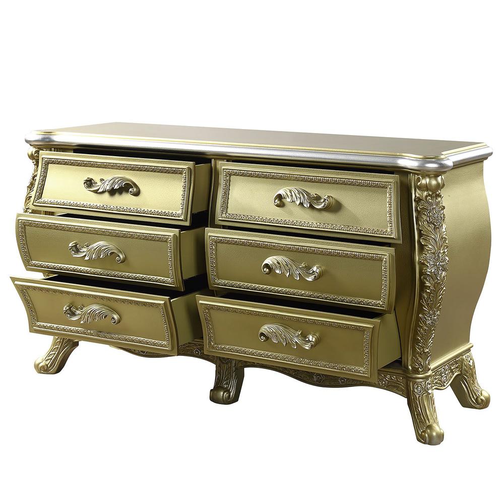 Cabriole Dresser Gold. Picture 5