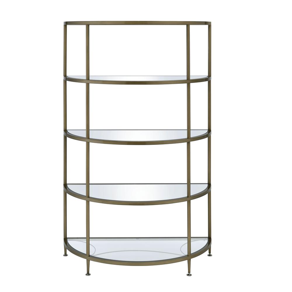 Aditya Rack Mirrored & Antique Brass. Picture 2