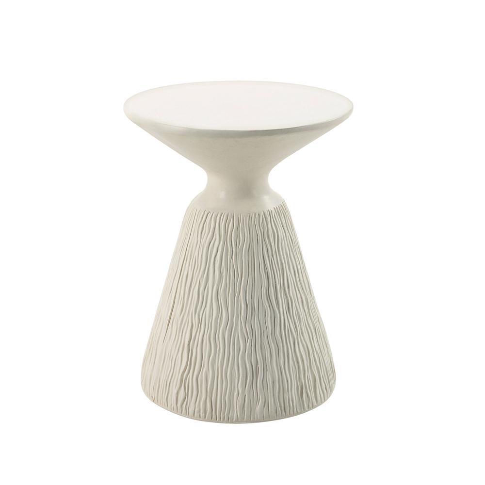 Duane Accent Table Natural White. Picture 1