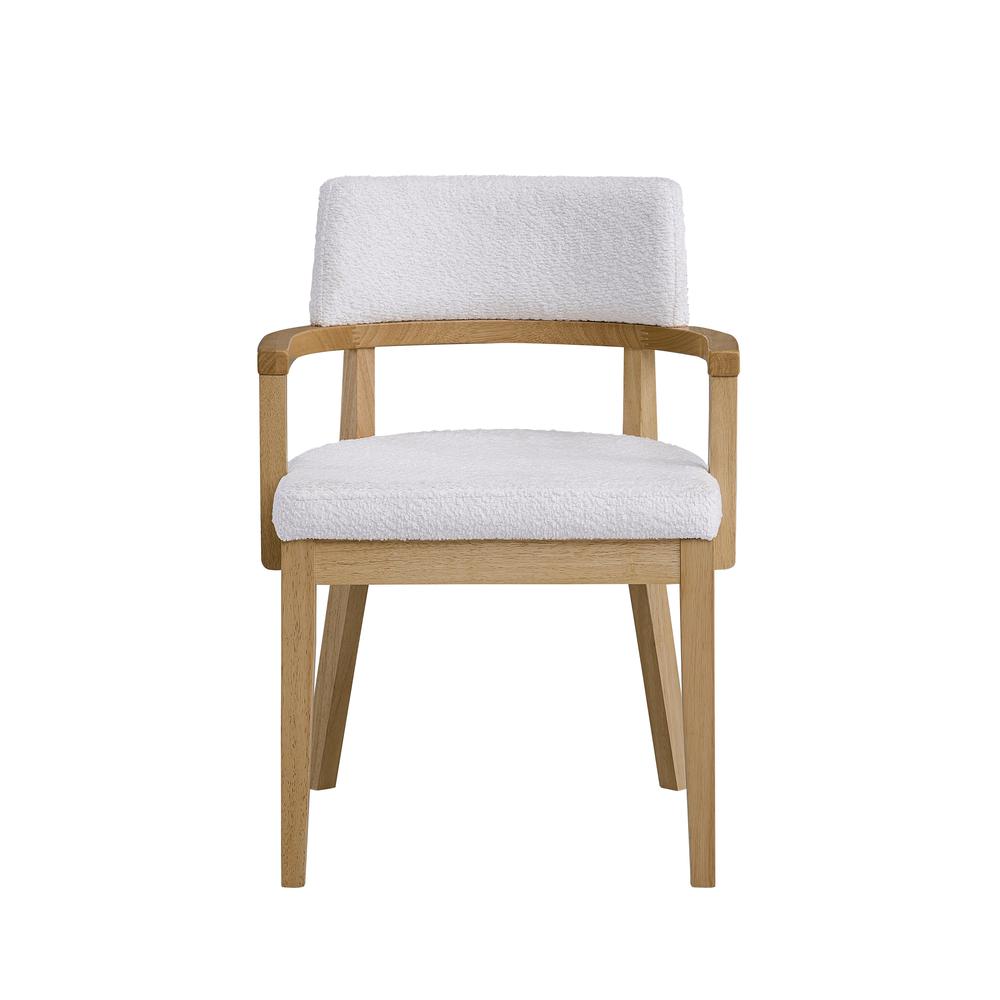 Kasem Side Chair(Set-2), Gorge Fabric & Oak Finish. Picture 2