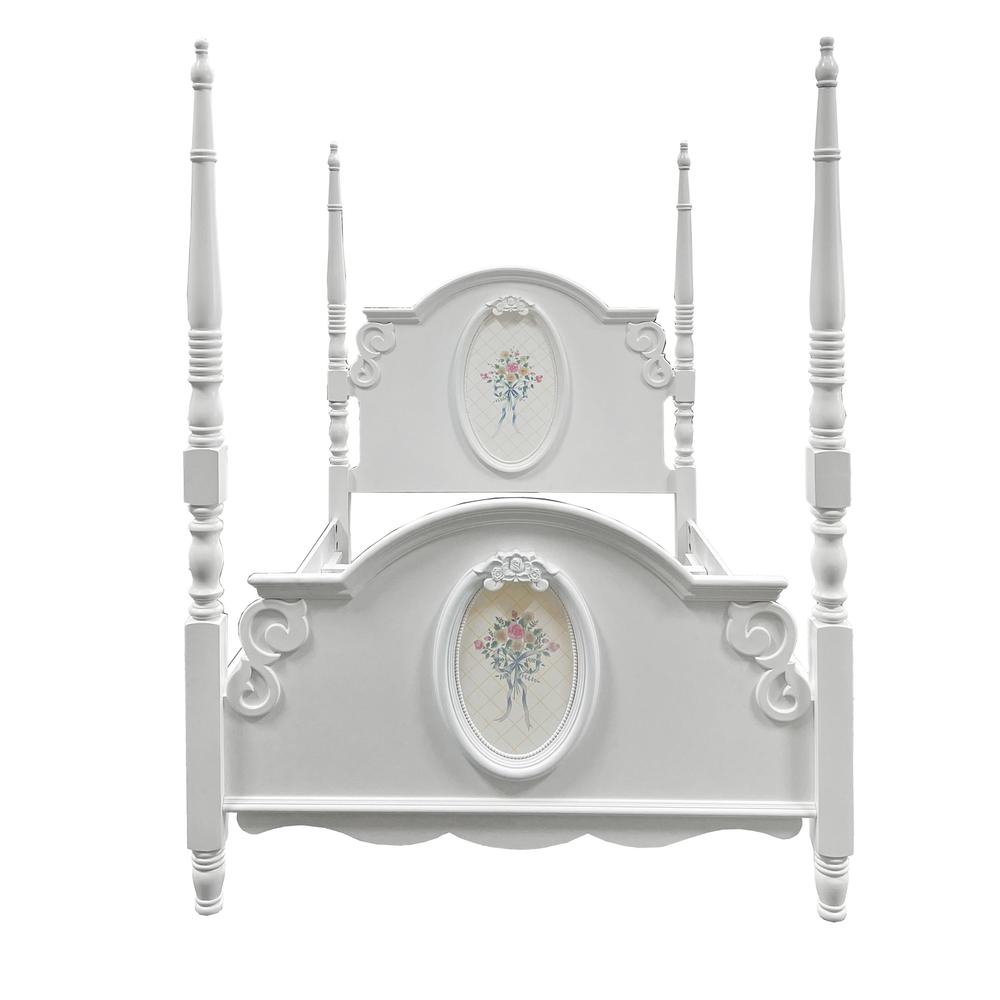 Flora Twin Bed (Poster) White. Picture 4