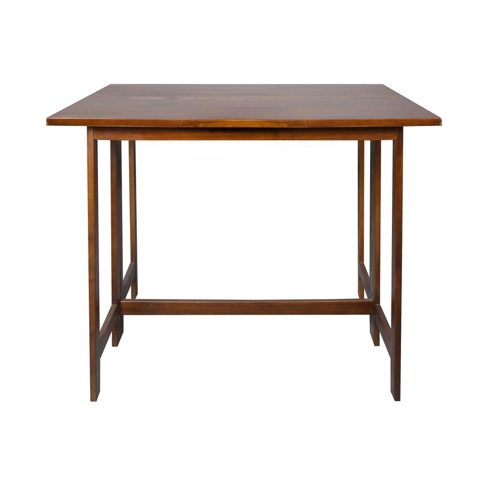 Solid Wood Folding Console to Dining Convertible Table. Picture 4