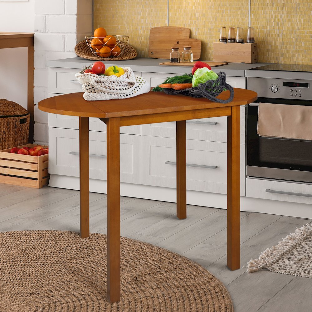 Wings 100% Solid Wood Dining Room Drop Leaf Table. Picture 8
