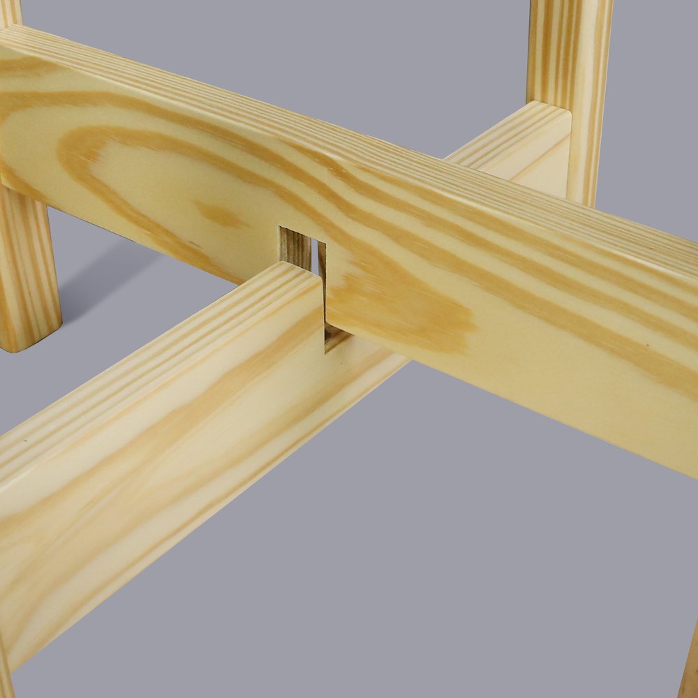 Mid-Century Modern Wood Plant Display Stand, Fit Up to 12". Picture 12