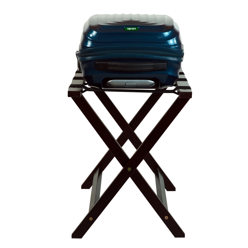 Heavy Duty 30" Extra Wide Luggage Rack-Espresso. Picture 3