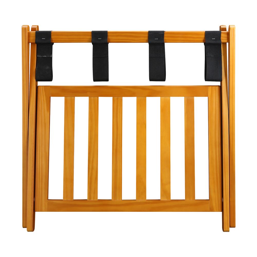 Luggage Rack with Shelf- Honey Oak. Picture 6