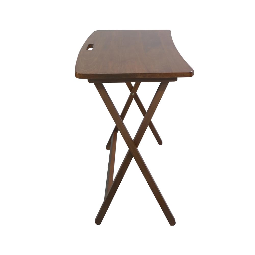 Arizona Folding Table with Solid American Gum - Walnut. Picture 2