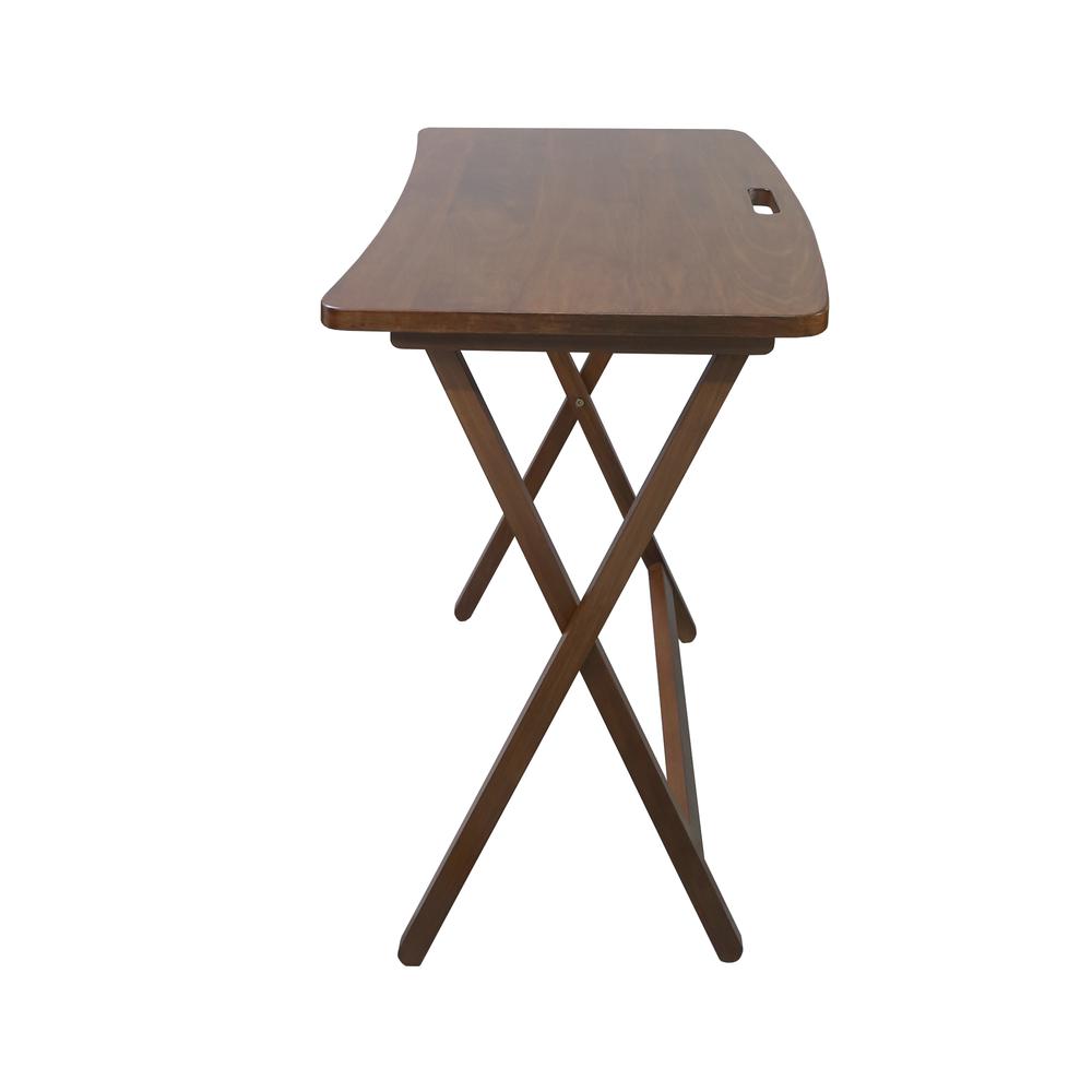 Arizona Folding Table with Solid American Gum - Walnut. Picture 3