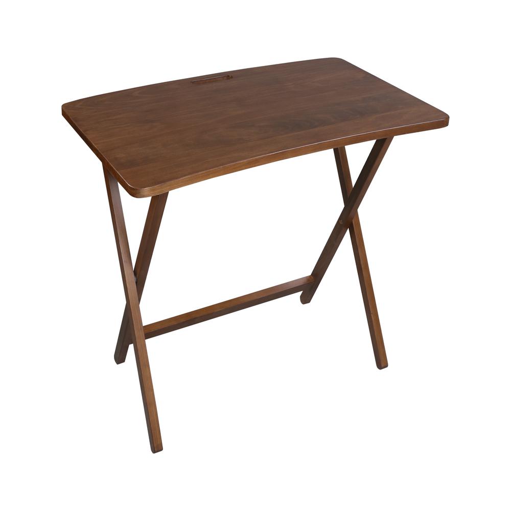 Arizona Folding Table with Solid American Gum - Walnut. Picture 5
