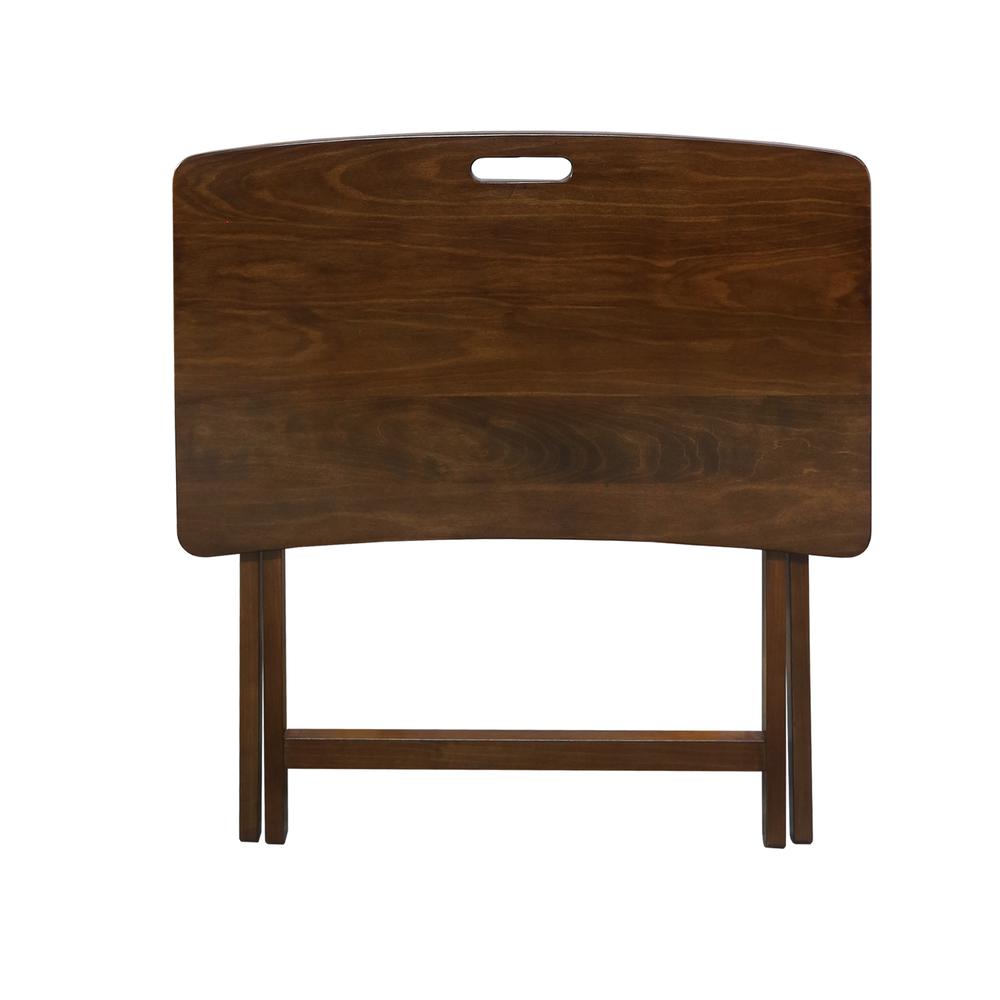 Arizona Folding Table with Solid American Gum - Walnut. Picture 6