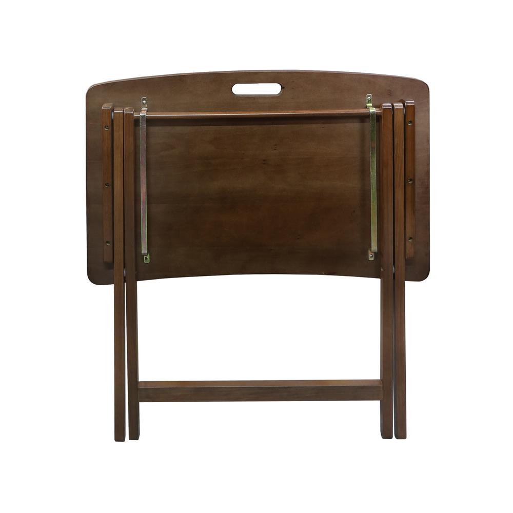 Arizona Folding Table with Solid American Gum - Walnut. Picture 7