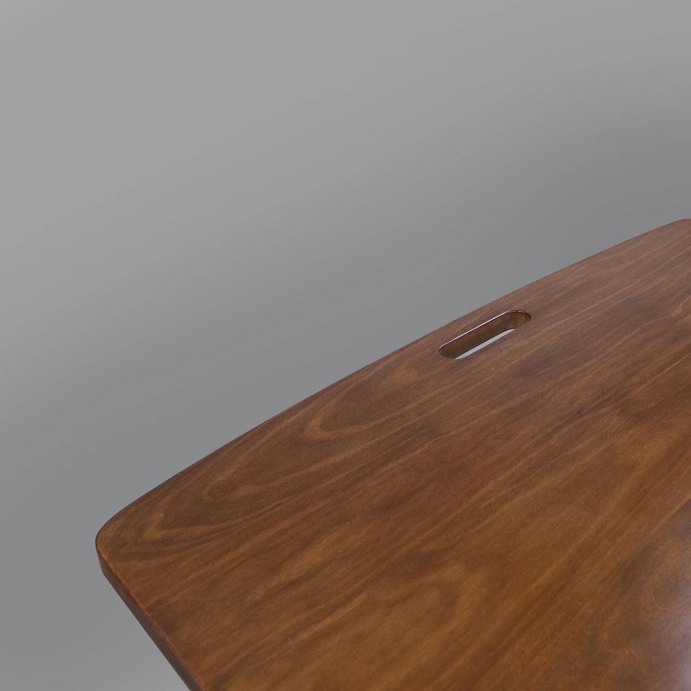 Arizona Folding Table with Solid American Gum - Walnut. Picture 11