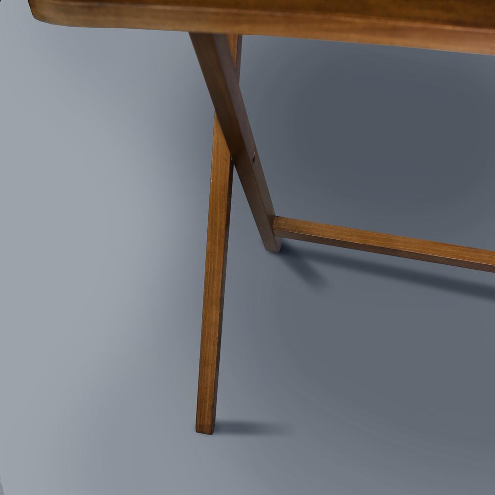 Arizona Folding Table with Solid American Gum - Walnut. Picture 13