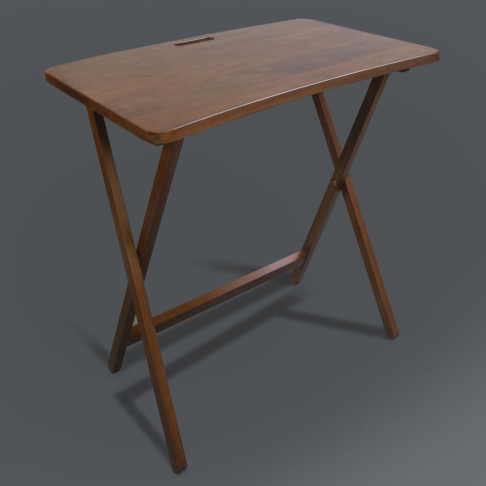 Arizona Folding Table with Solid American Gum - Walnut. Picture 14