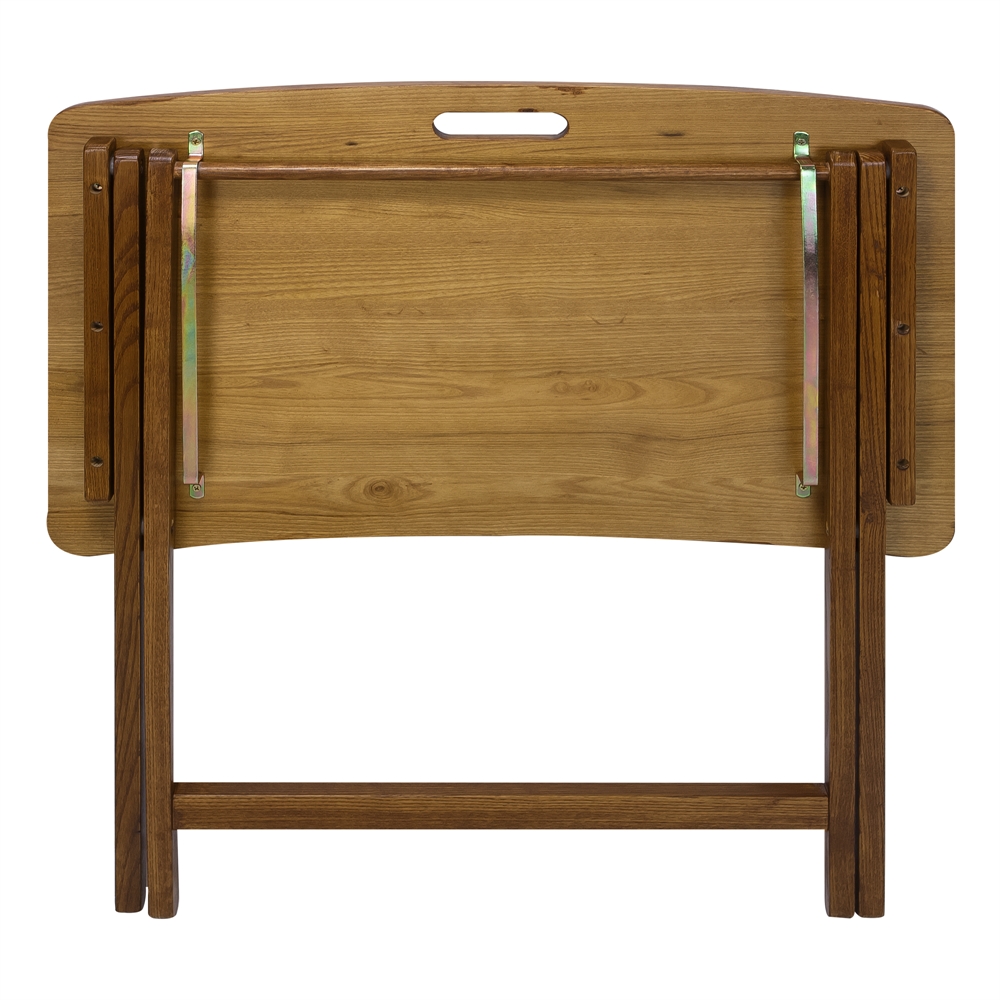 American Trails Arizona Folding Table with Solid American Red Oak. Picture 6
