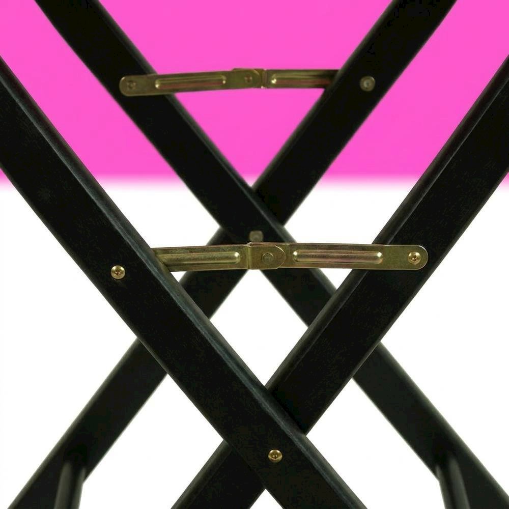 Magenta Director's Chair, Black Frame, 30-Inch Bar Height Folding. Picture 6