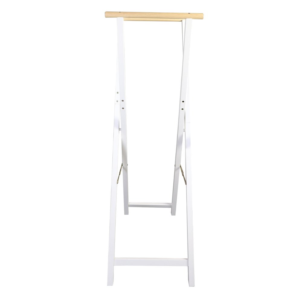 Solid Wood Folding Clothing Garment Rack. Picture 2