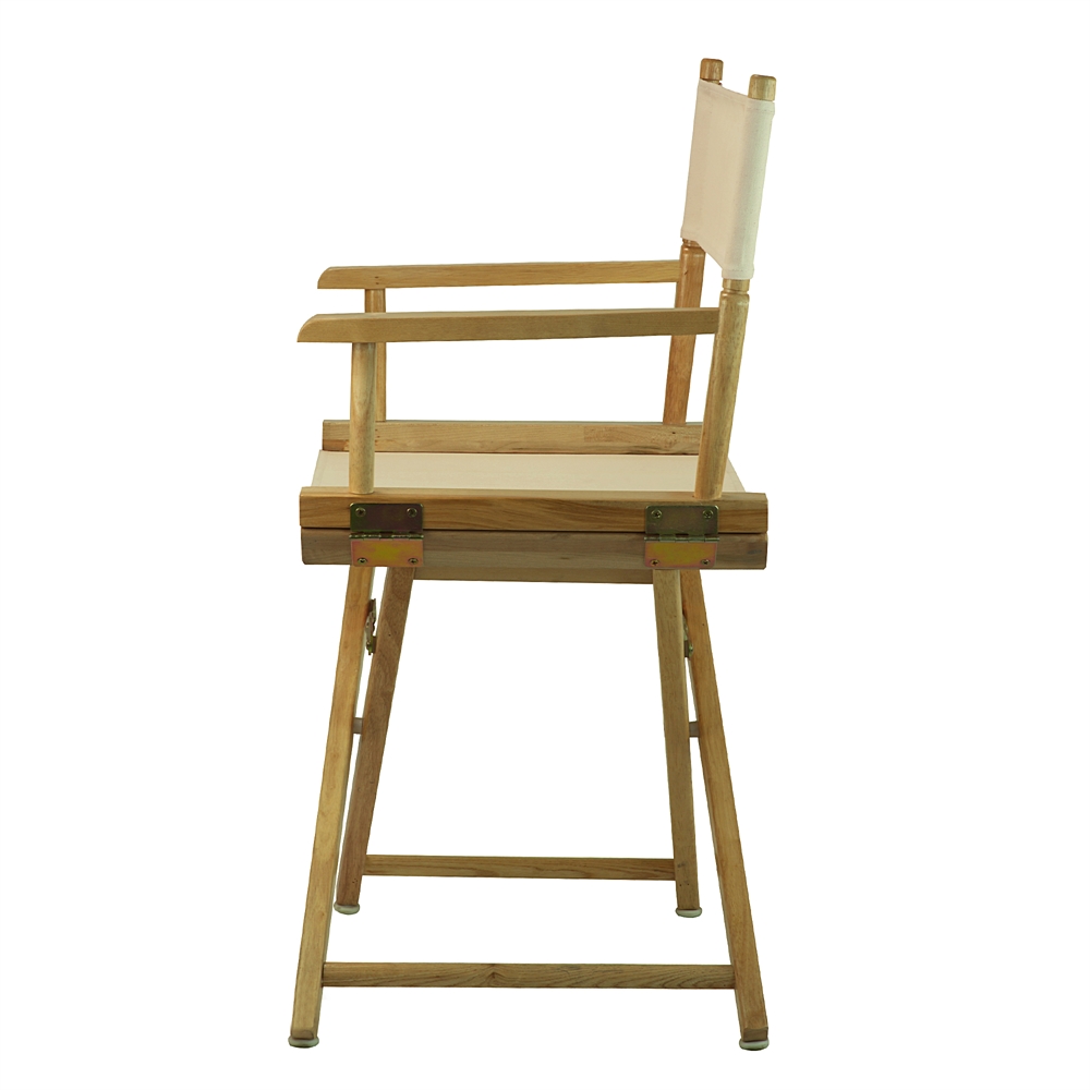 18" Director's Chair Natural Frame-Natural/Wheat Canvas. Picture 2