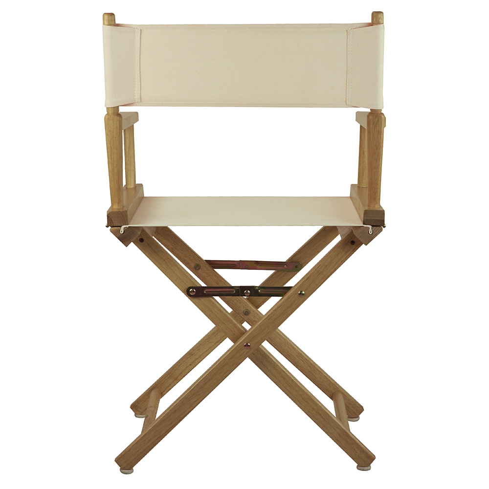 18" Director's Chair Natural Frame-Natural/Wheat Canvas. Picture 3