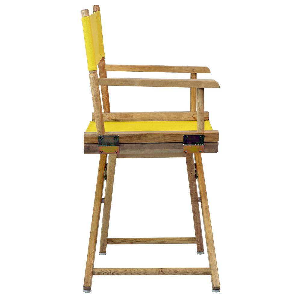 18" Director's Chair Natural Frame-Gold Canvas. Picture 3
