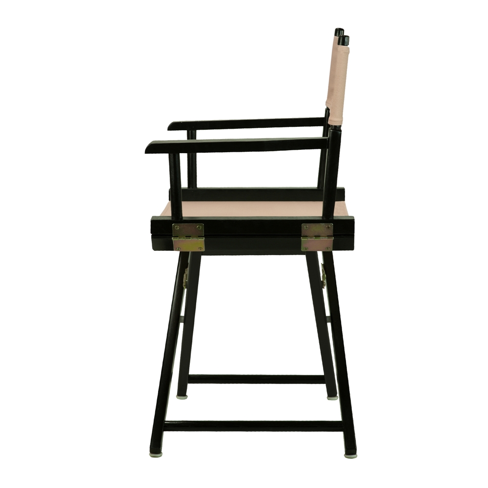 18" Director's Chair Black Frame-Tan Canvas. Picture 3