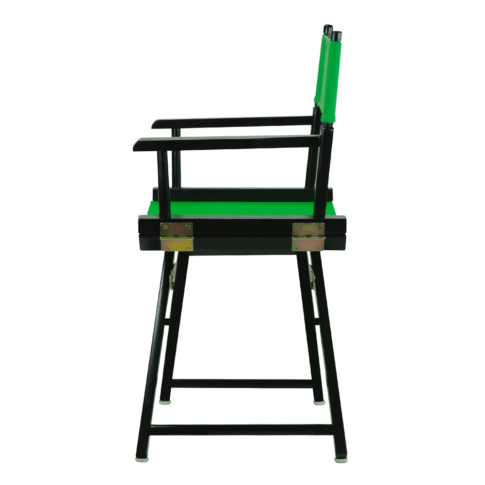18" Director's Chair Black Frame-Green Canvas. Picture 3
