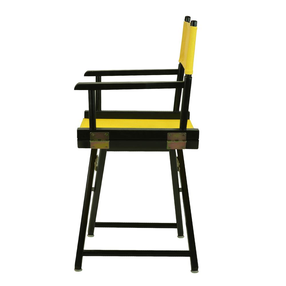 18" Director's Chair Black Frame-Gold Canvas. Picture 2