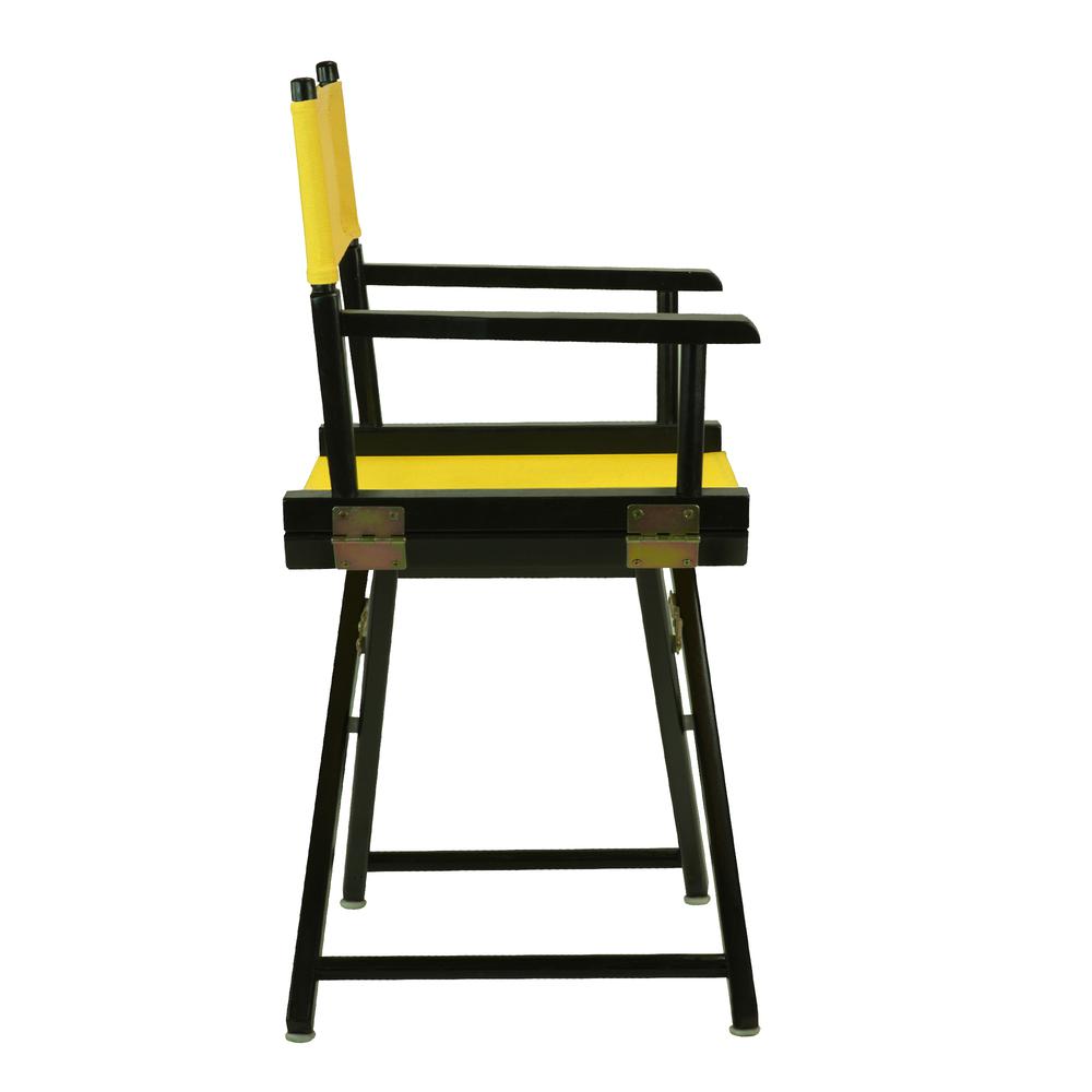 18" Director's Chair Black Frame-Gold Canvas. Picture 3