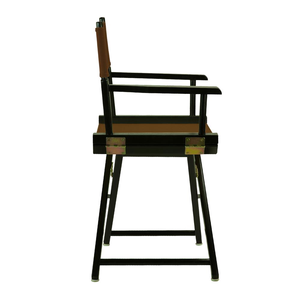 18" Director's Chair Black Frame-Brown Canvas. Picture 3
