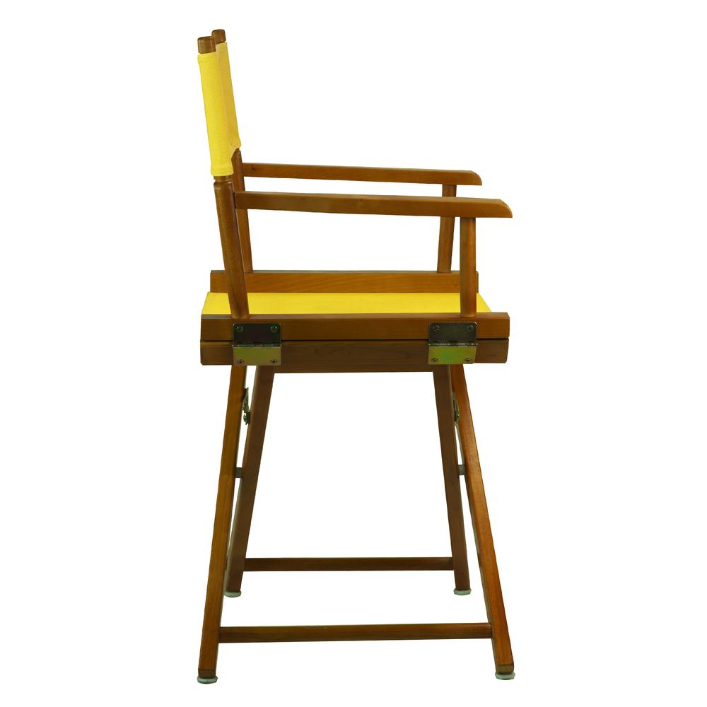 18" Director's Chair Honey Oak Frame-Gold Canvas. Picture 3